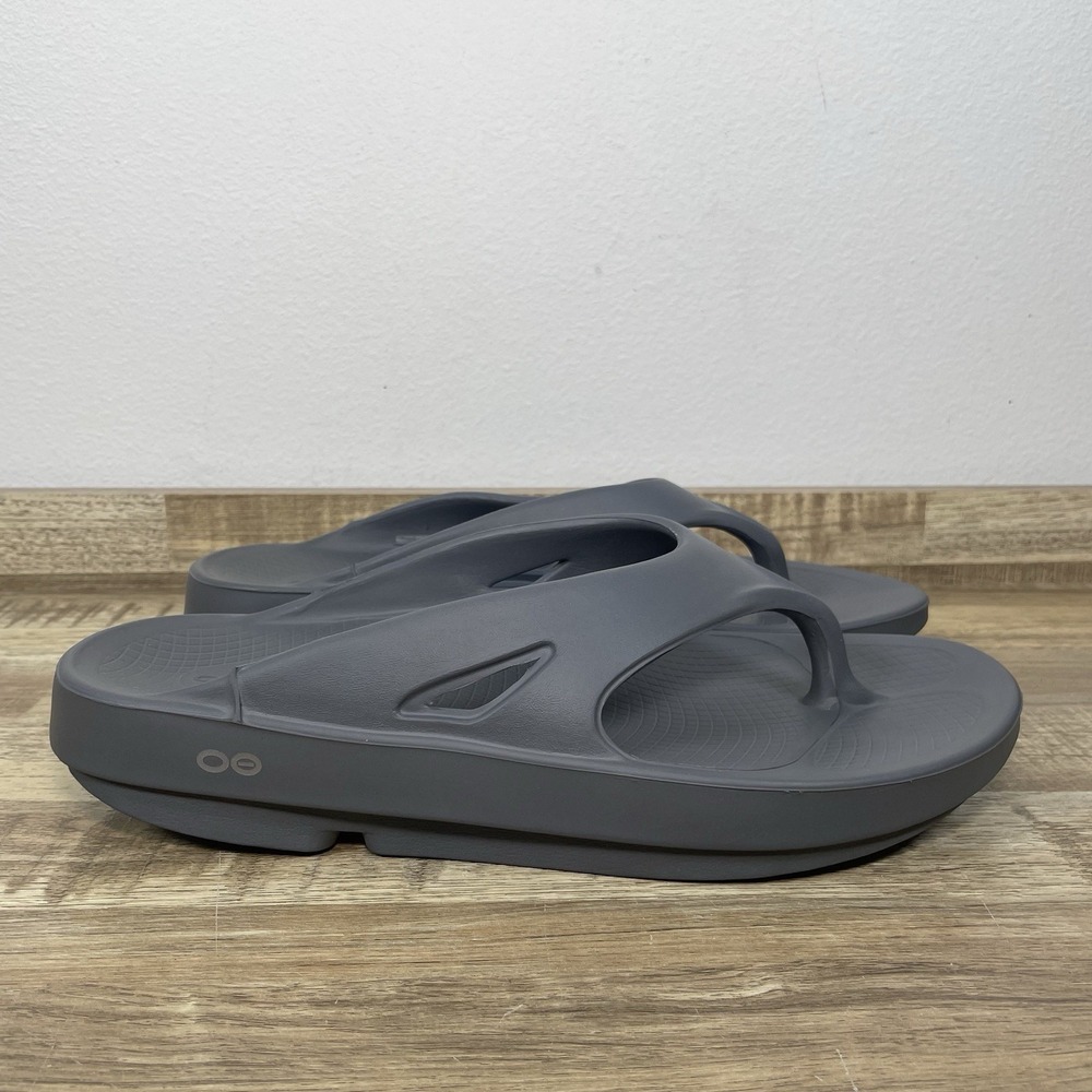 Oofos OOriginal Oofoam‎ Arch Support Sandals Mens 10 Womens 12 Slate Grey EUC